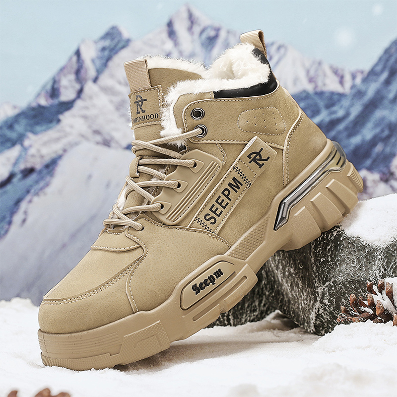 Outdoor Sports Leisure - Men's work boots winter new warm