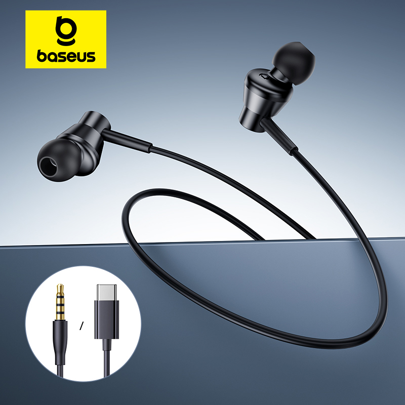 Outdoor Sport Bar - Baseus Encok CZ11/HZ11 Wired Earphones Type-C/3.5mm