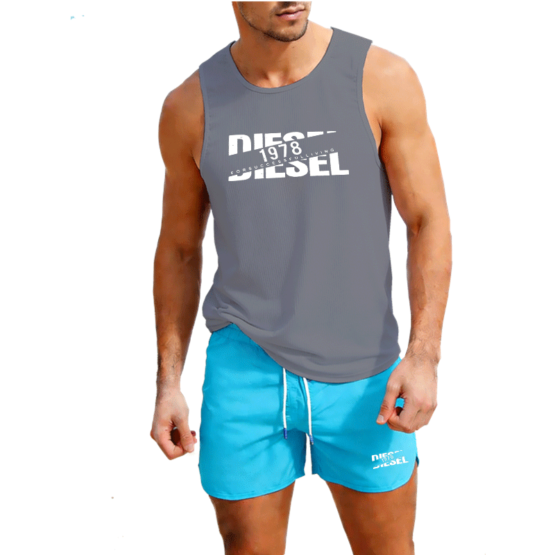 Summer Casual Trendy Tank Set  - Outdoor Sportswear 리뷰 및 가격