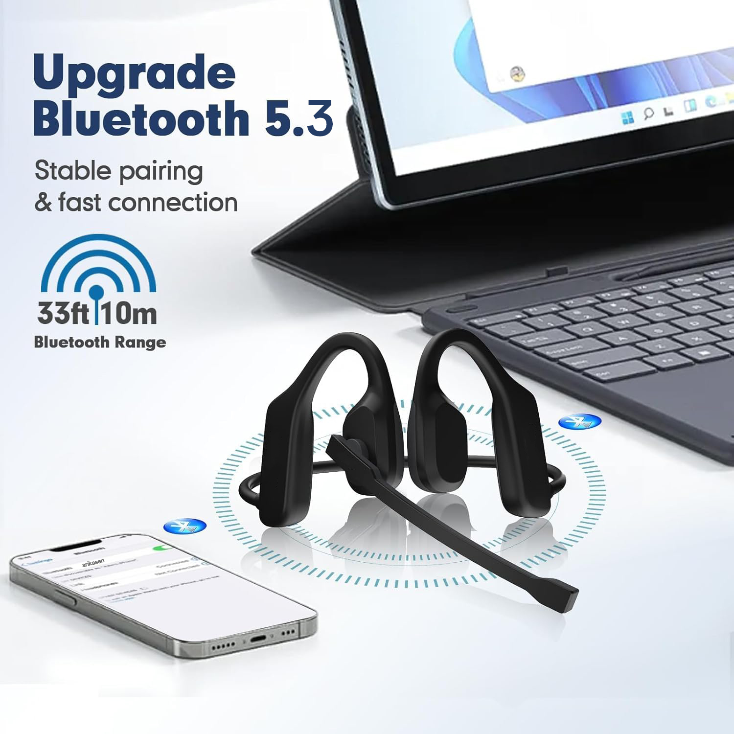 Open Ear Headphones with Mic,  - Outdoor Sport Centre 리뷰 및 가격