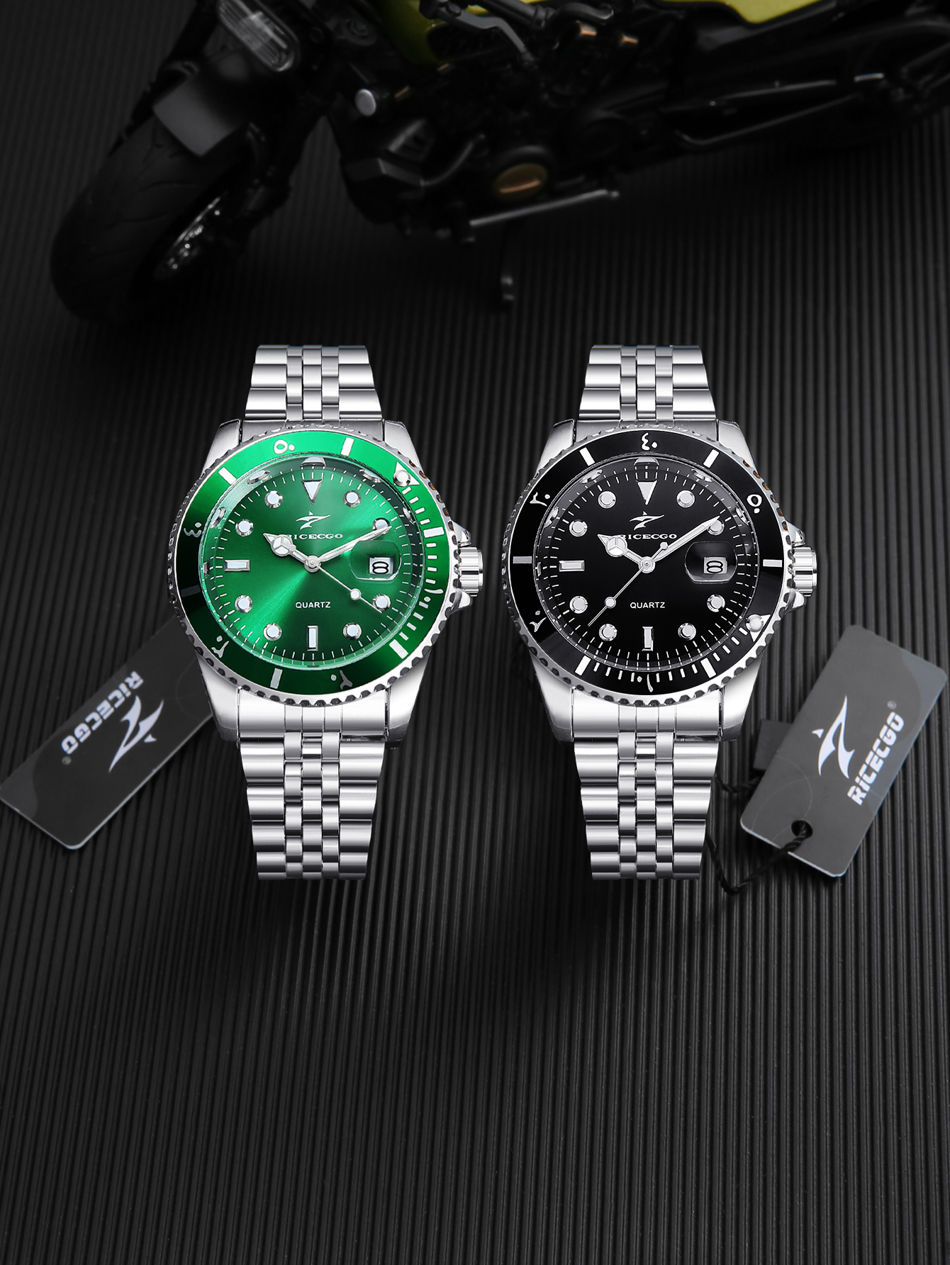 RICECGO Men's Steel Strip Quar - Outdoor Sport Smart Watch 리뷰 및 가격