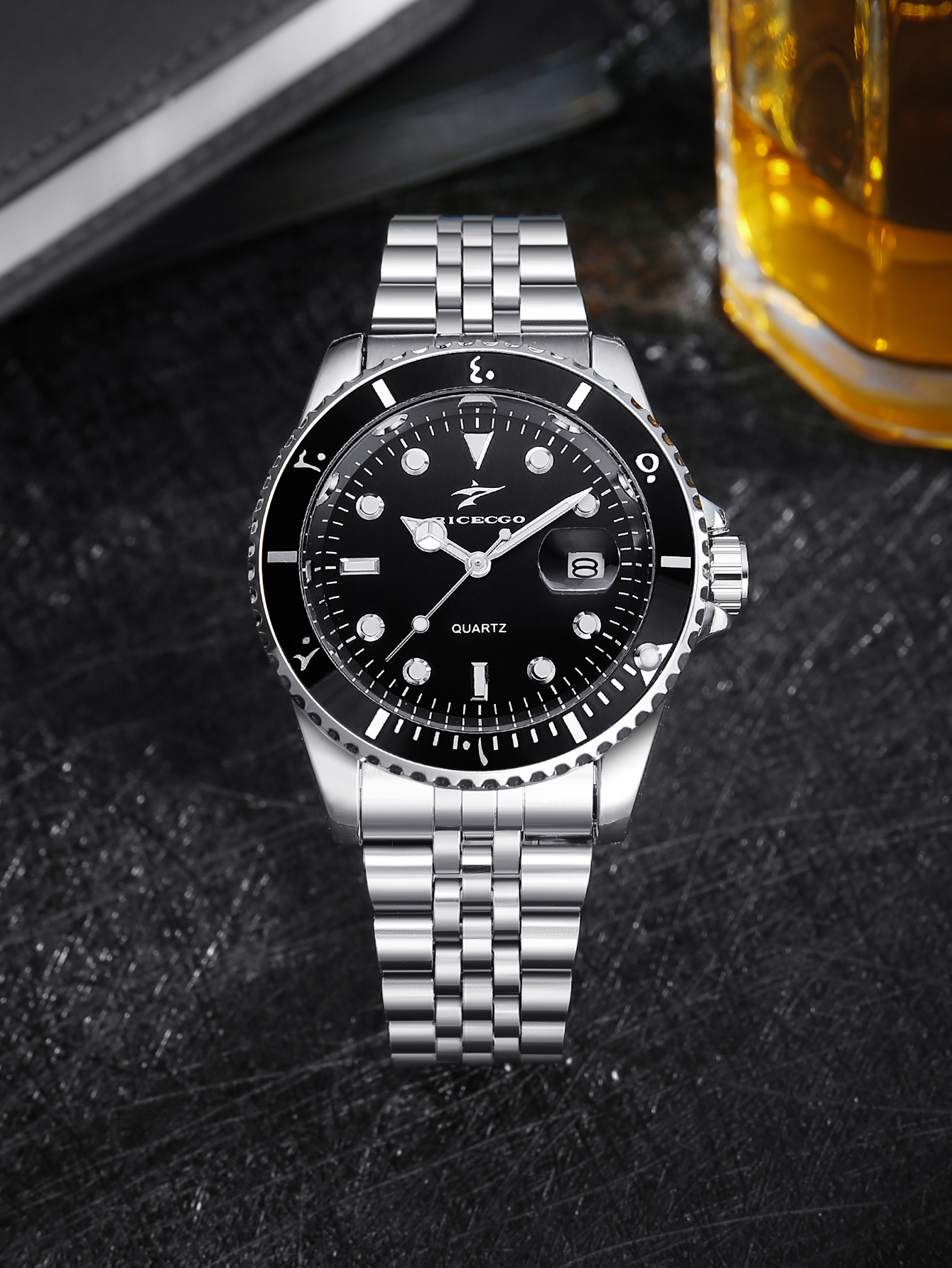 RICECGO Men's Steel Strip Quar - Outdoor Sport Smart Watch 리뷰 및 가격
