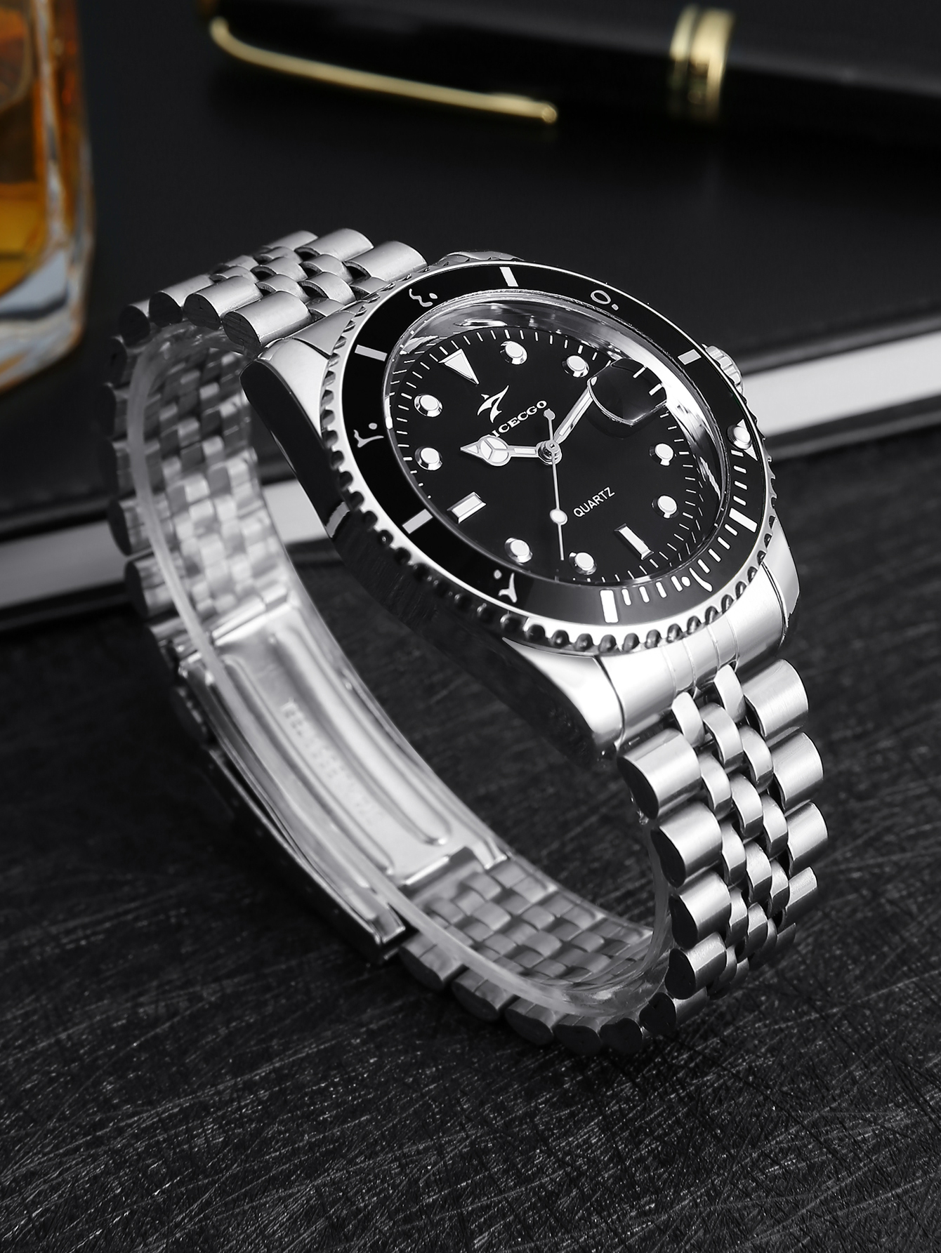 RICECGO Men's Steel Strip Quar - Outdoor Sport Smart Watch 리뷰 및 가격