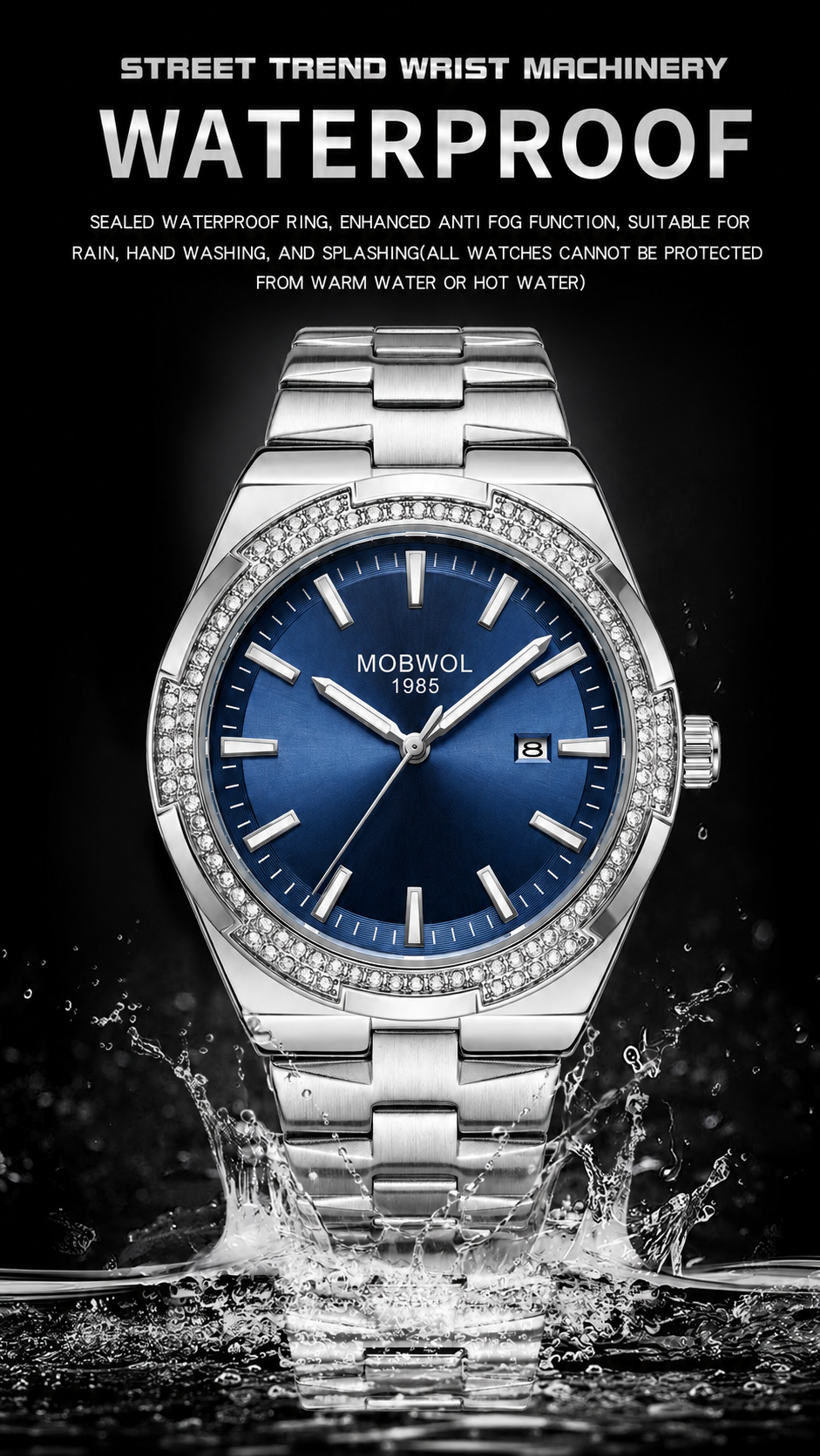 MOBWOL Elegant Men Stainless S - Outdoor Sport Smart Watch 리뷰 및 가격
