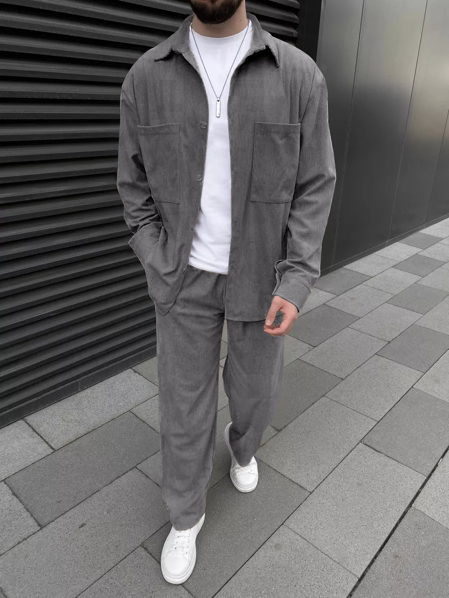 Men's corduroy two-piece outfi - Outdoor Sportswear 리뷰 및 가격
