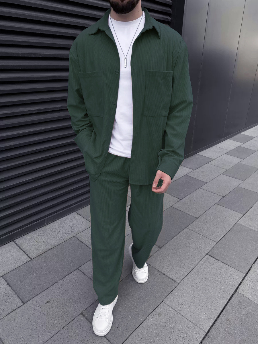 Men's corduroy two-piece outfi - Outdoor Sportswear 리뷰 및 가격
