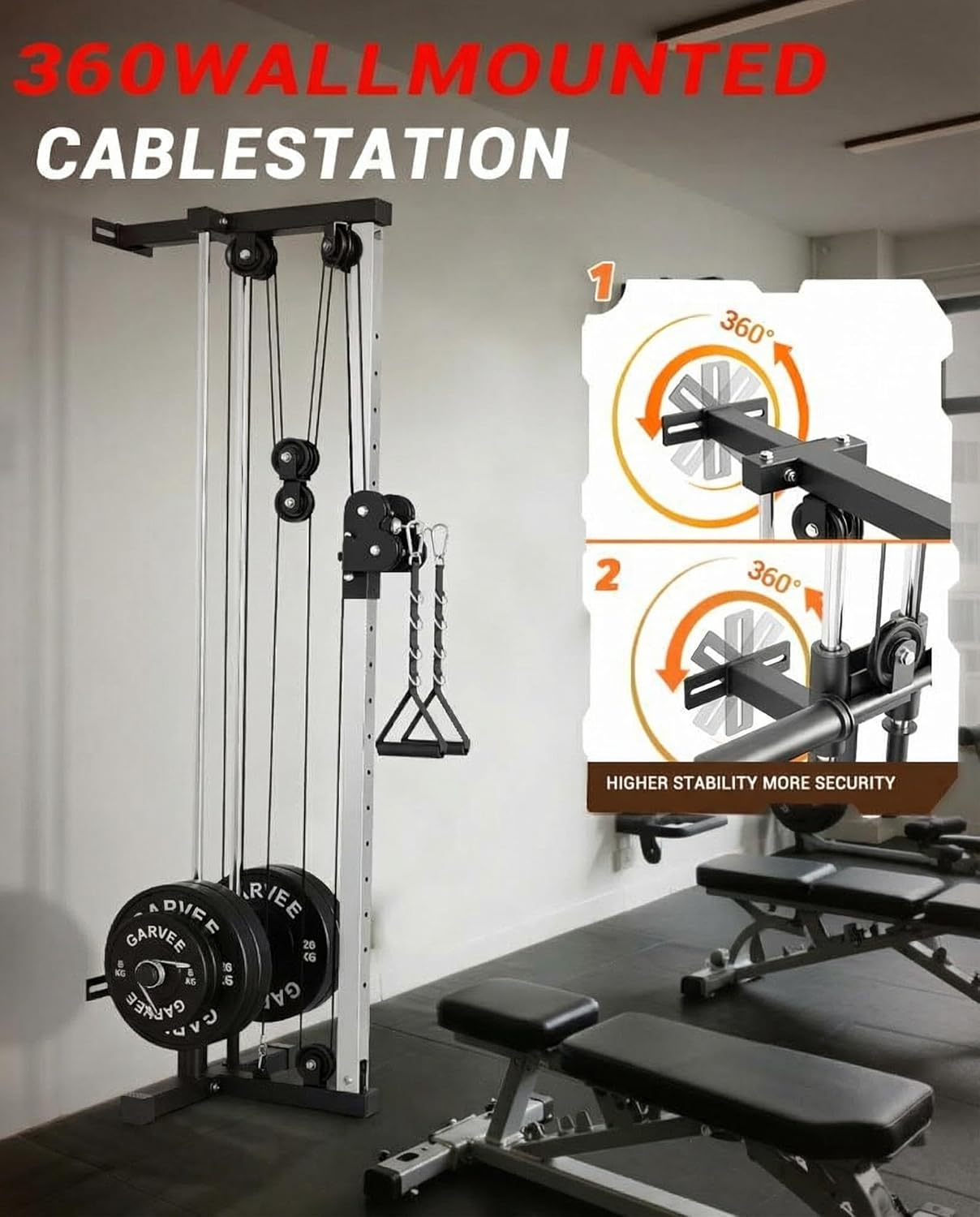 Wall Mount Cable Station Dual  - Outdoor Sport Bar 리뷰 및 가격