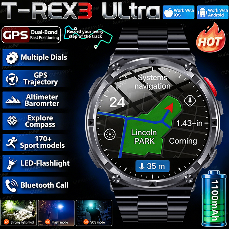 2026 New T-Rex3 Pro 1100mAh Ba - Outdoor Sport Smart Watch 리뷰 및 가격