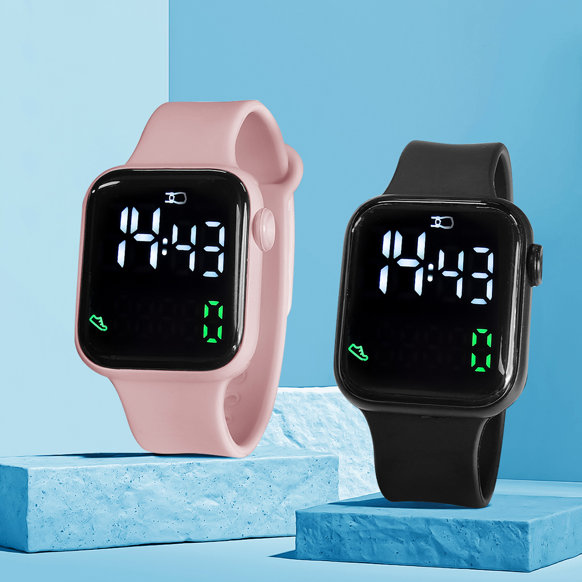 New 2PCS Student Minimalist Sm - Outdoor Sport Smart Watch 리뷰 및 가격