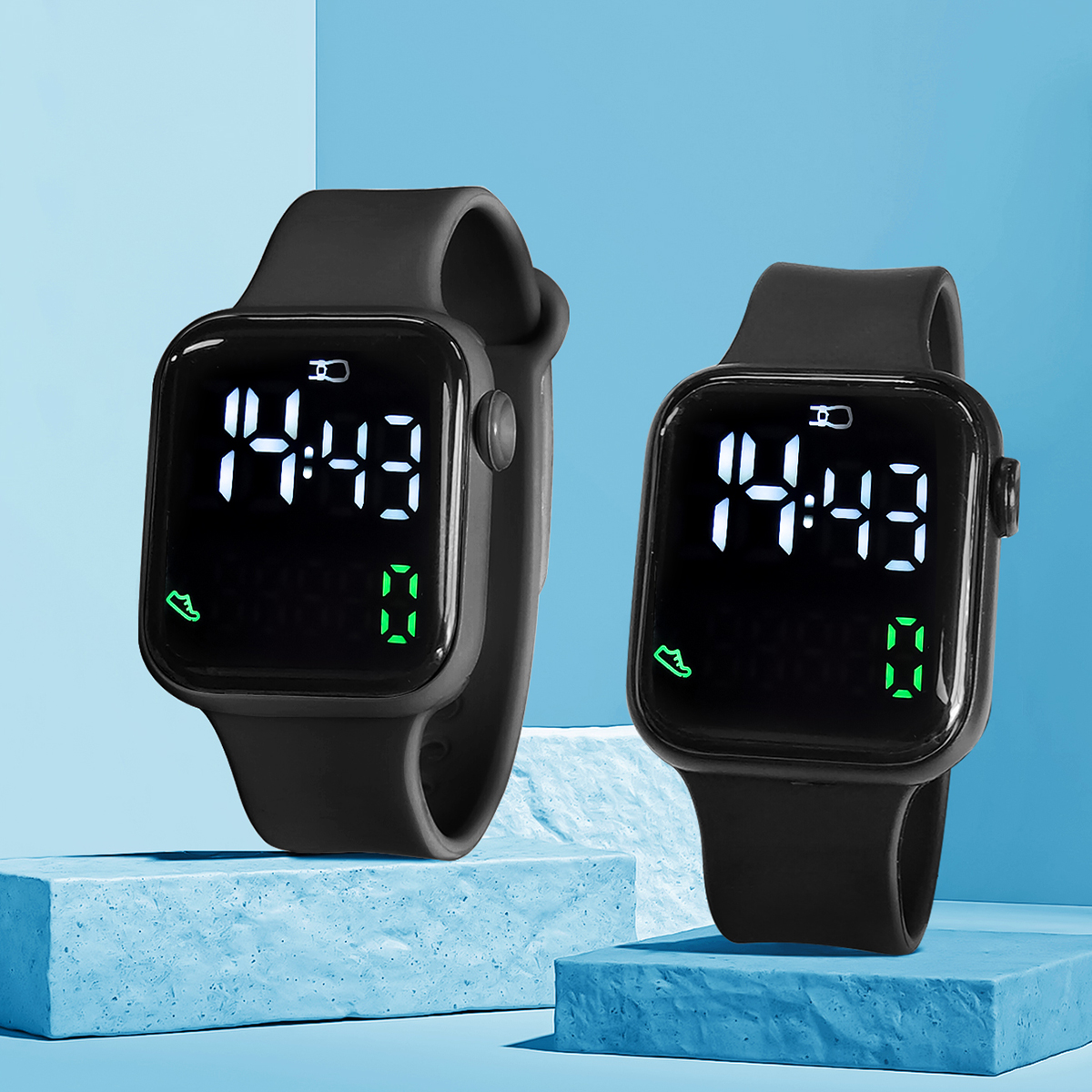 New 2PCS Student Minimalist Sm - Outdoor Sport Smart Watch 리뷰 및 가격